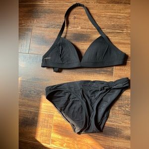 Lands end black bikini